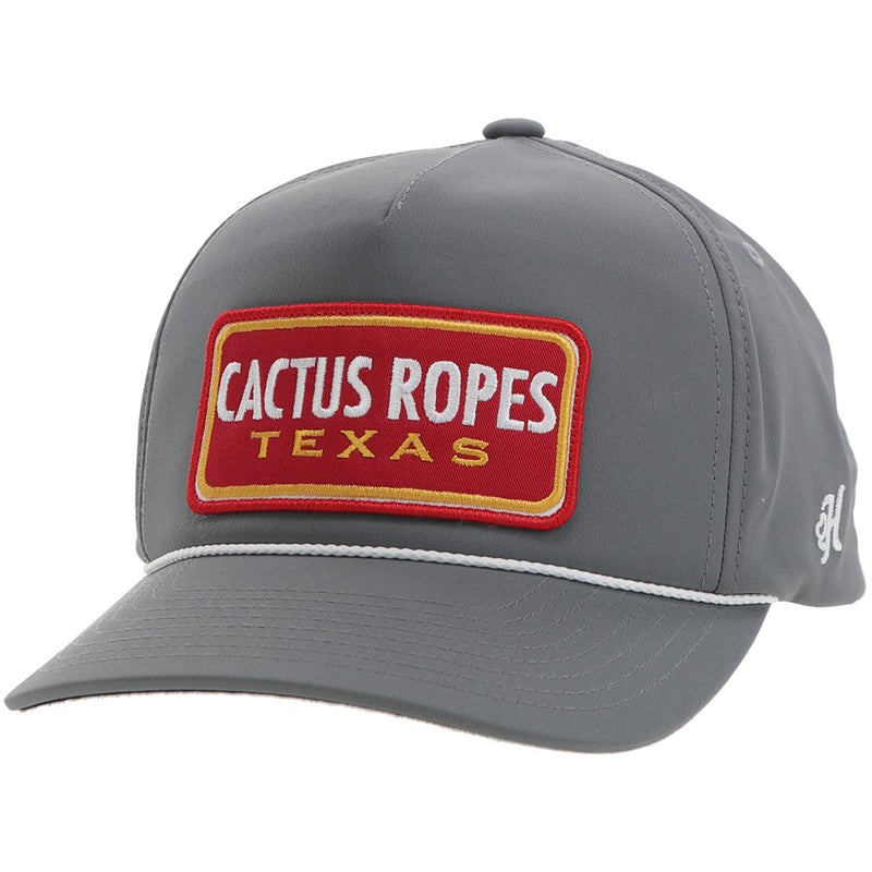 Cactus Ropes Hat By Hooey - Grey w/Red Patch