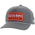 Cactus Ropes Hat By Hooey - Grey w/Red Patch