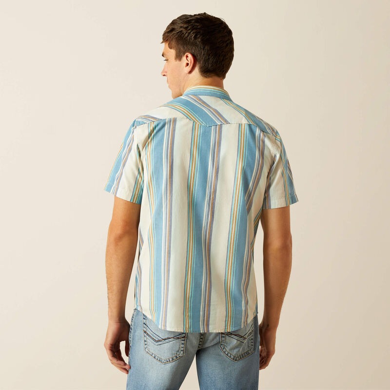 The Hilton Men's SS Pearl Snap Shirt by Ariat