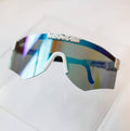 White Super Sporty Sunglasses
