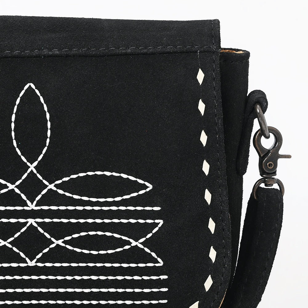 The Boot Stitch Cutie Purse in Licorice by American Darling
