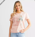 The Bang Bang Baby Tee by Hooey in Peachy Pink