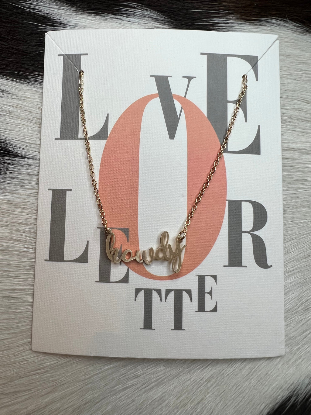 The Happy Lil’ Howdy Necklace - Gold
