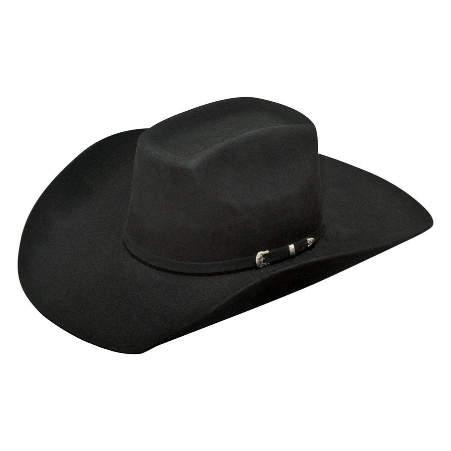 ARIAT Added Money 2X Black Felt Cowboy Hat