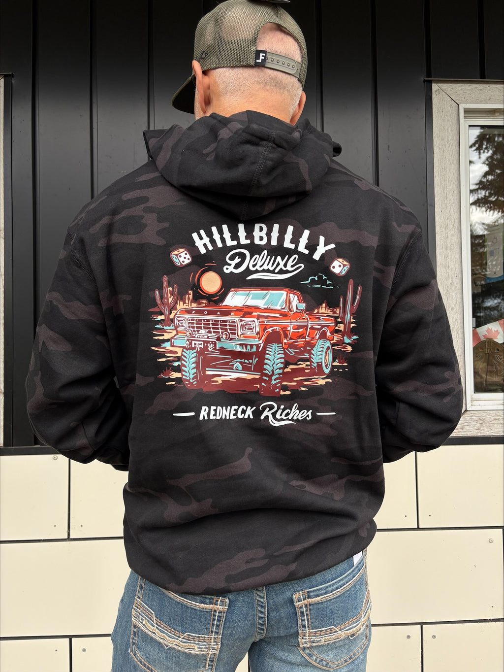 The Original Hillbilly Deluxe Hoodie Next Gen in Midnight Camo