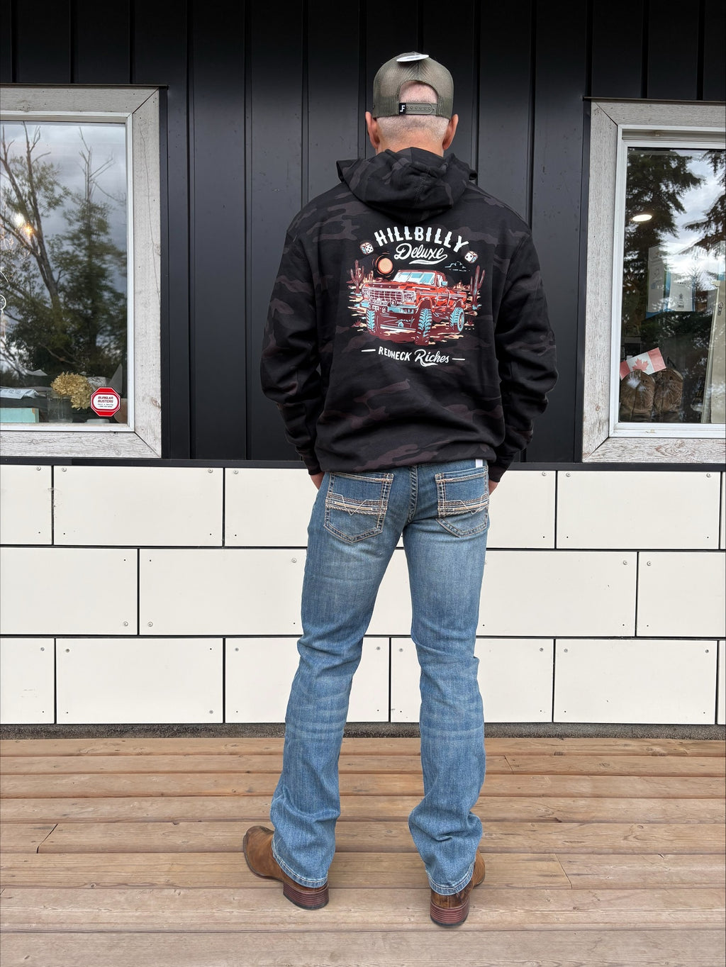 The Original Hillbilly Deluxe Hoodie Next Gen in Midnight Camo