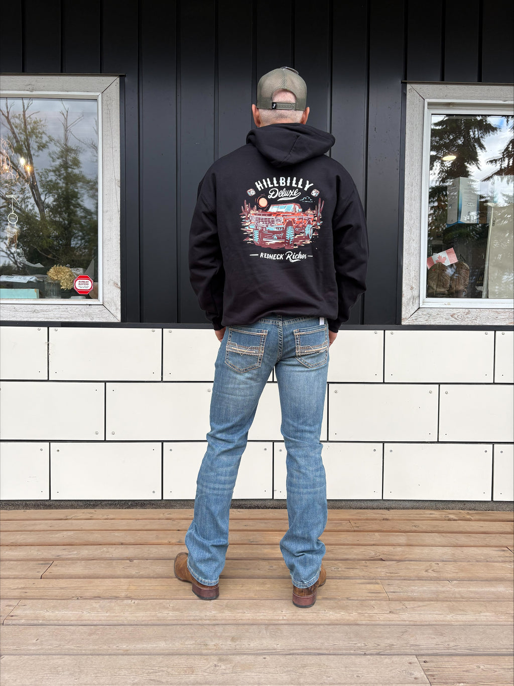 The Original Hillbilly Deluxe Hoodie - Next Gen in Ford/Black
