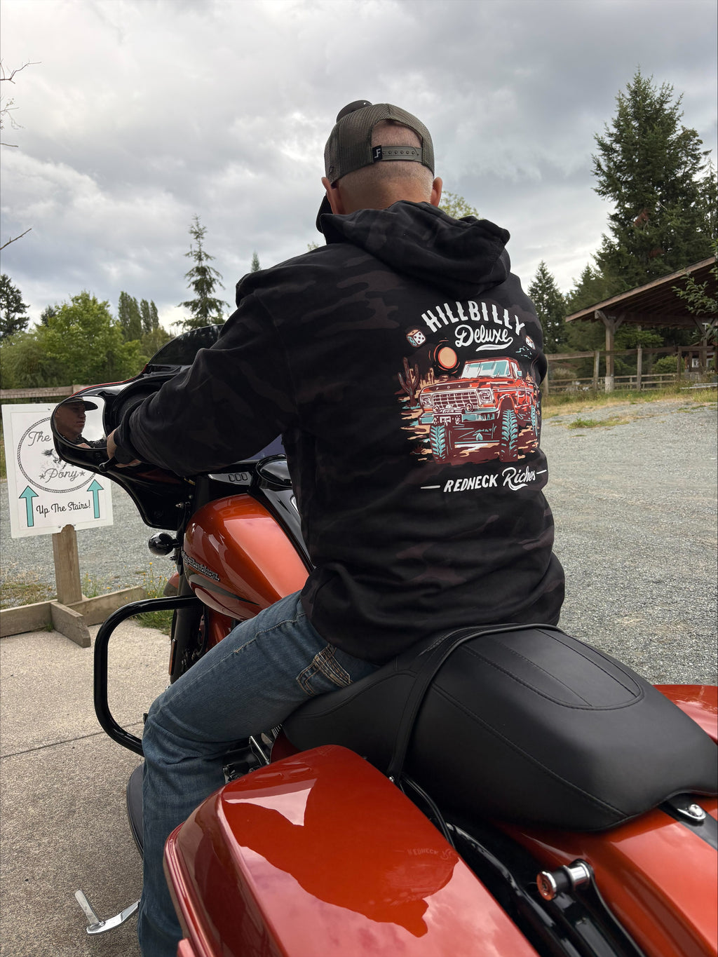 The Original Hillbilly Deluxe Hoodie Next Gen in Midnight Camo