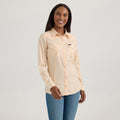 The Peachy Keen Striped Pearl Snap Shirt by Wrangler