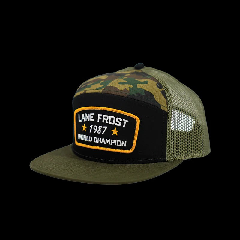 The Rifle Hat by Lane Frost in Camo/Moss